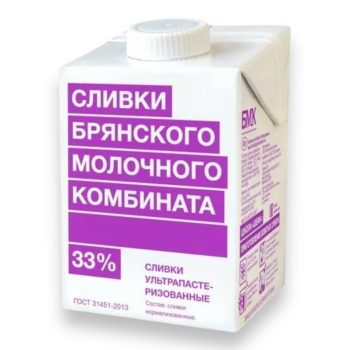 Сливки "БМК" для взбивания натуральные 33% 500мл