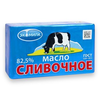 Масло сливочное «Экомилк» Коровка 82,5%, 330гр