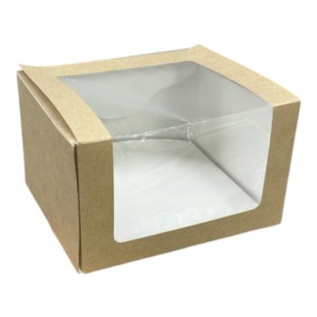 Коробка 13*11*8 с окном Крафт
