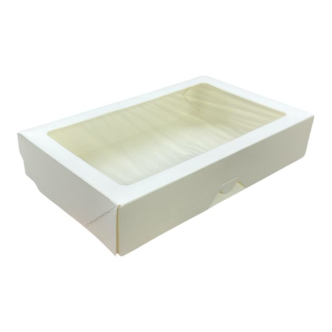 Коробка универсальная БЕЛАЯ 20*12*4 с окном