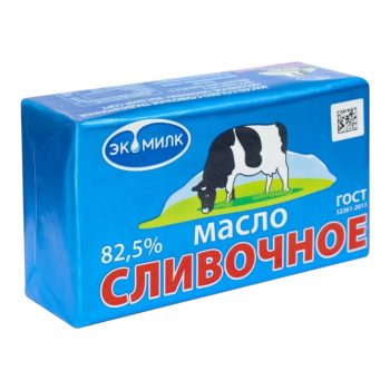 Масло сливочное «Экомилк» Коровка 82,5%, 180гр