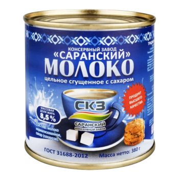 Молоко сгущенное ГОСТ "Саранское" 380гр