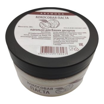 Паста "Арамона" кокосовая 200гр