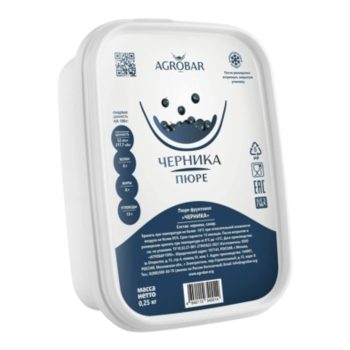 Пюре "Agrobar" ЧЕРНИКА 250гр