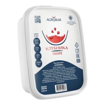 Пюре "Agrobar" КЛУБНИКА 250гр