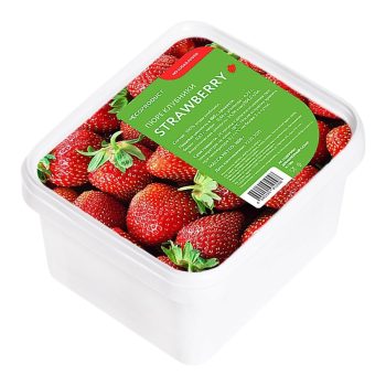 Пюре "Экопродукт" КЛУБНИКА (без сахара), 1кг