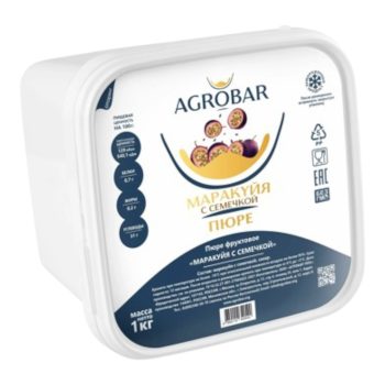 Пюре "Agrobar" МАРАКУЙЯ с семечкой 1кг