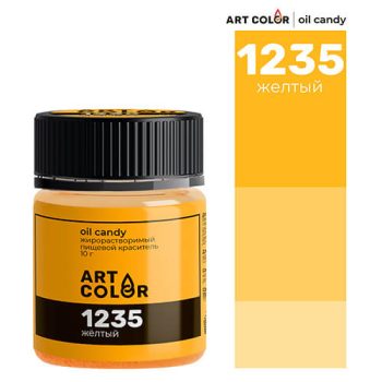Краситель жирорастворимый "Art Color Oil Candy" желтый 10гр