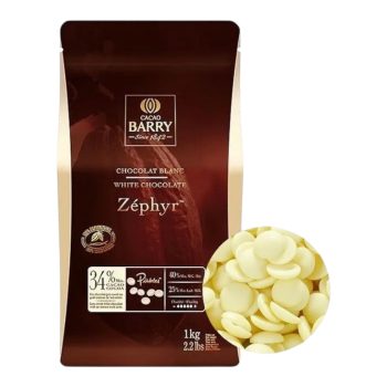 Шоколад белый "Cacao Barry" ZEPHYR 34%, 1 кг