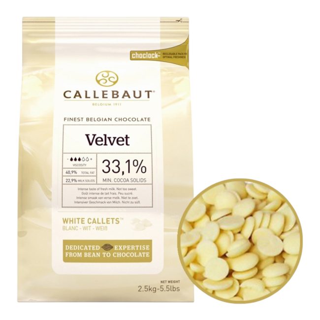 Шоколад "Callebaut" Velvet белый 33.1% 250гр